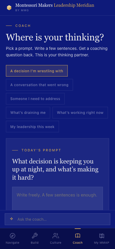 Coach mode, where is your thinking?